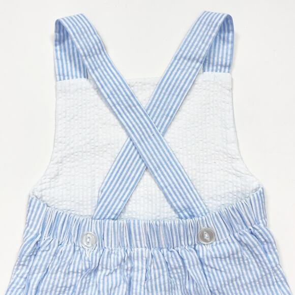 Anvy Kids Seersucker Striped Romper - Picture 8 of 9